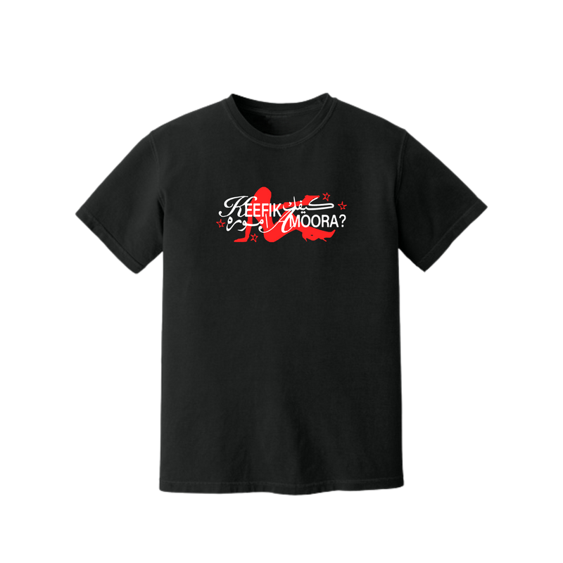 KEEFIK AMOORA? UNISEX TEE - BLACK